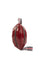 Bordo Oval Renkli Askılı Çapraz Top Çanta