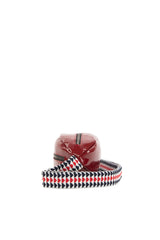 Bordo Oval Renkli Askılı Çapraz Top Çanta