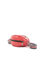 Pembe Oval Renkli Askılı Çapraz Top Çanta