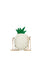 Beyaz Ananas Çapraz Mini Çanta