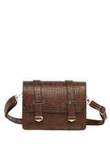 Taba Çift Kemerli Mini Kutu Çanta