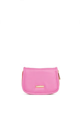 Pembe Oval Çift Fermuarlı Cüzdan