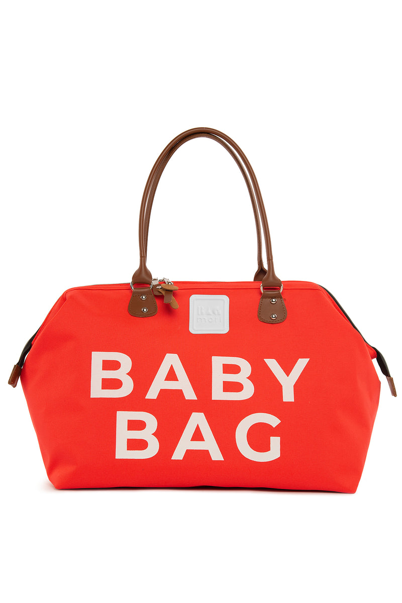 Nar Çiçeği Baby Bag Baskılı Bebek Bakım Çantası