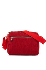 Kırmızı Çok Cepli Paraşüt Mini Çanta