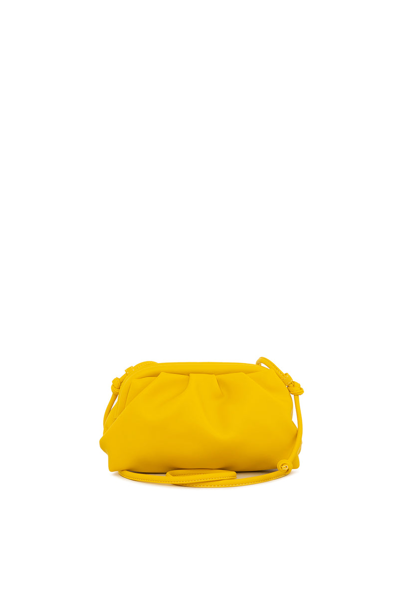 Sarı Burslu Mini Bohça Çanta