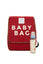 Bordo Baby Bag Baskılı Kapaklı Sırt Çantası