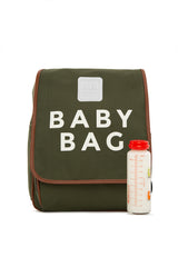 Haki Baby Bag Baskılı Kapaklı Sırt Çantası